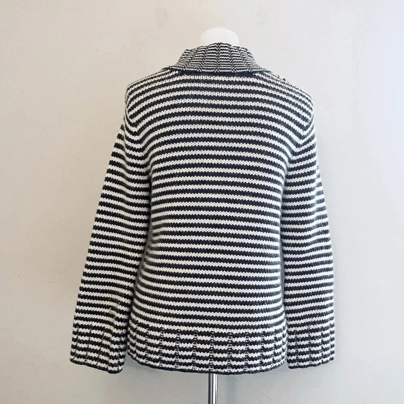 Talbots vintage lambs wool blend cardigan knit sweater chic fall coastal - Picture 2 of 6